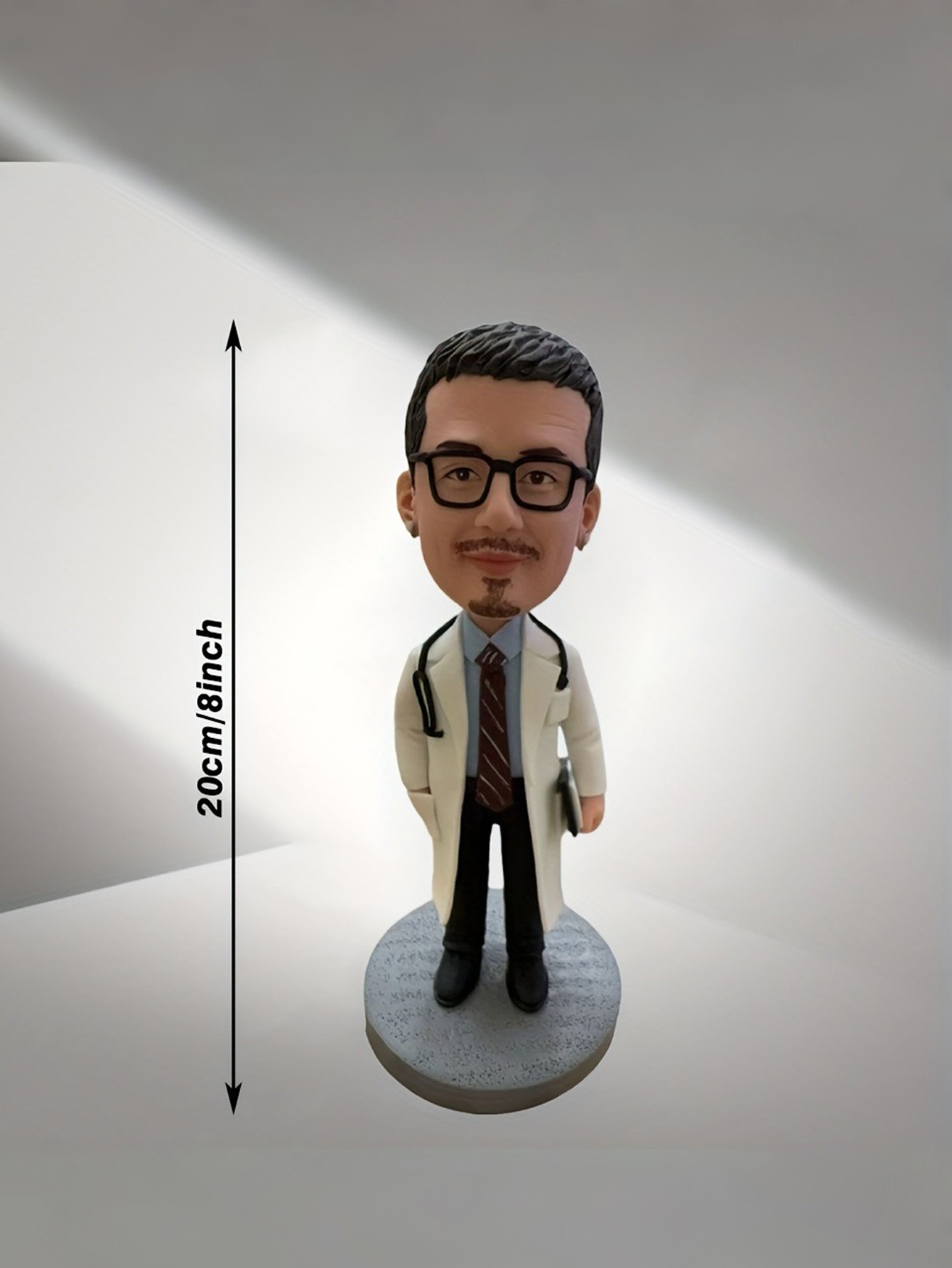 Custom Doctor-Themed Clay Figurine Doll Gift